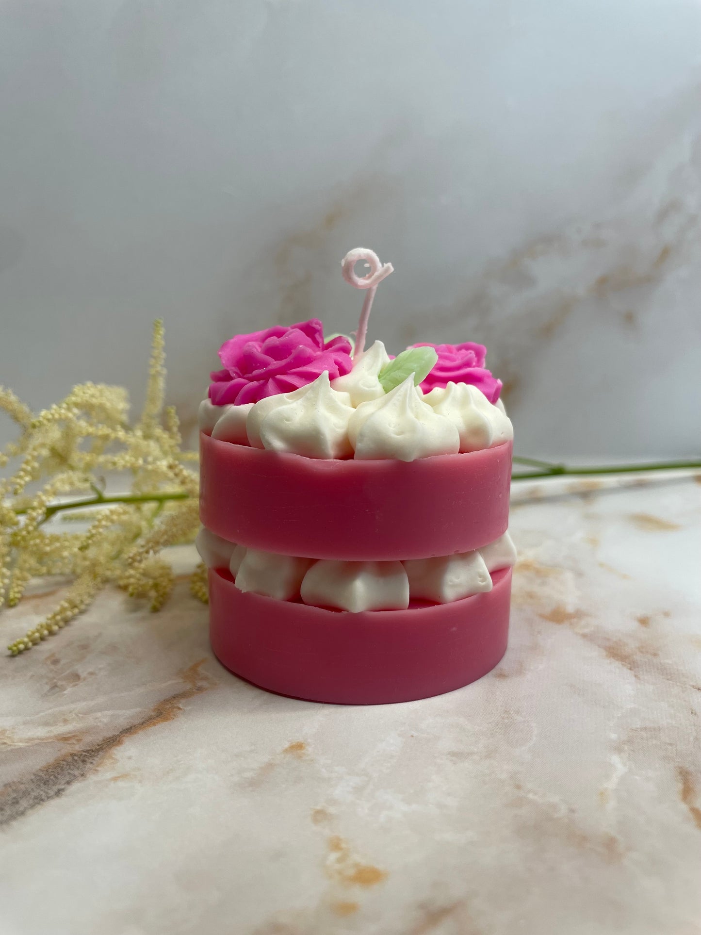Ljus "pink rose" - doft av Jordgubbar