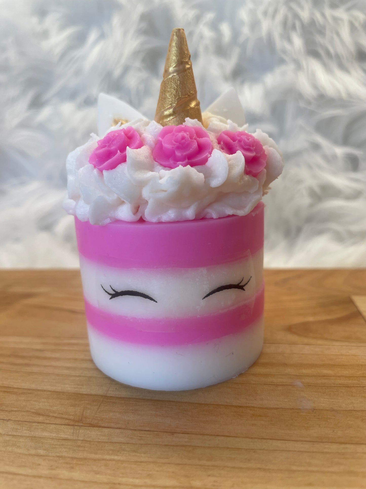 Ljus "Unicorn" - pink Jordgubbar