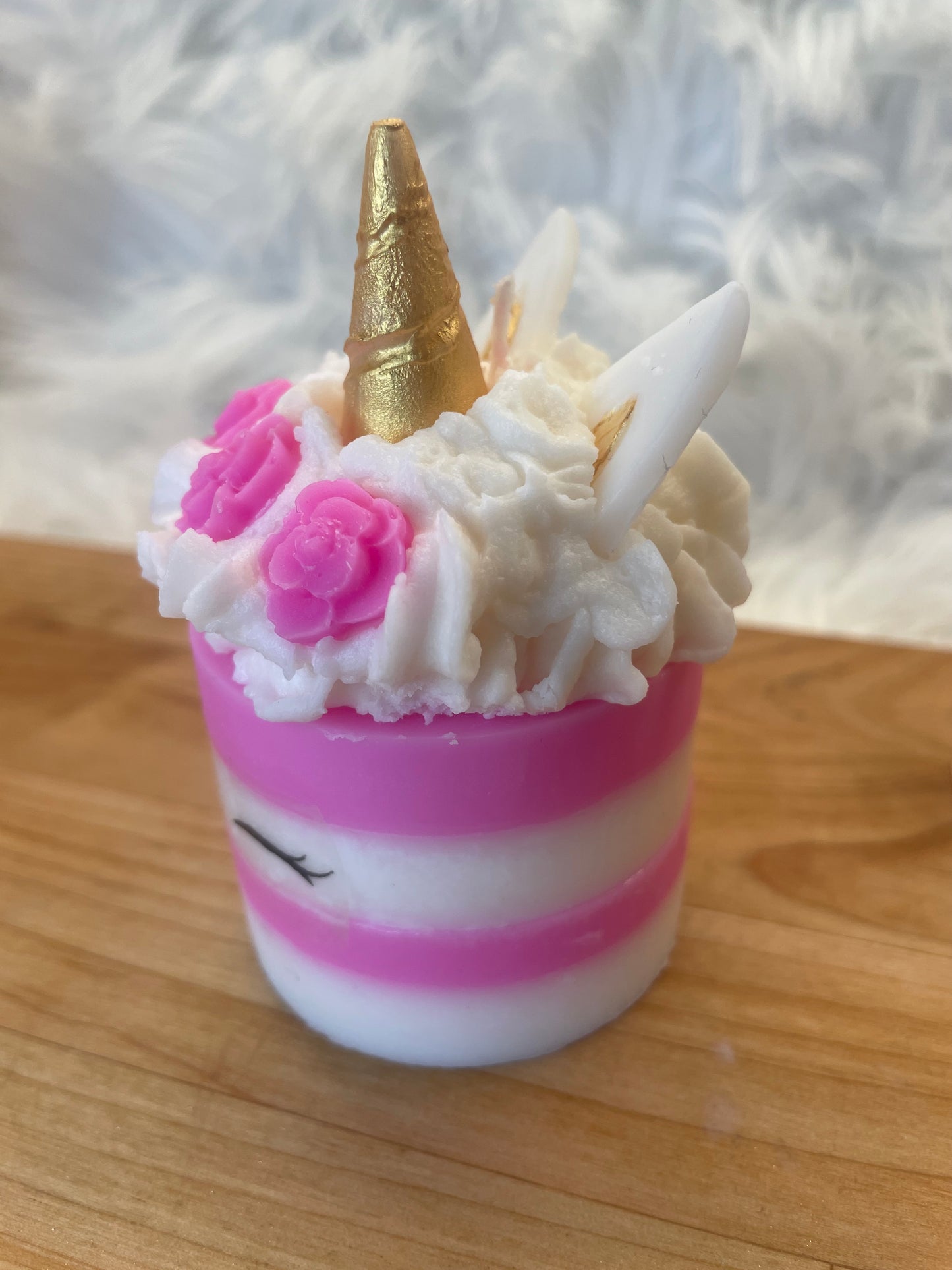 Ljus "Unicorn" - pink Jordgubbar