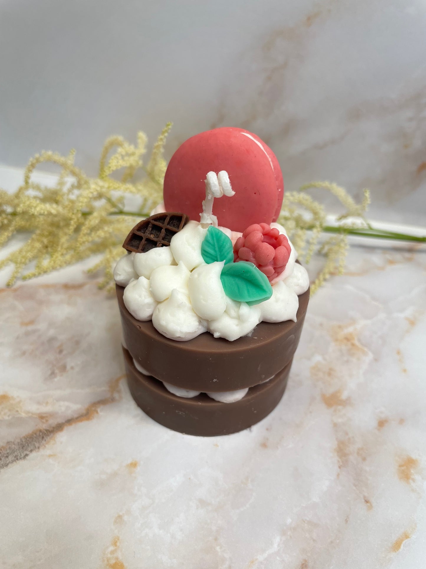 Ljus "choco hallon" - Choklad doft