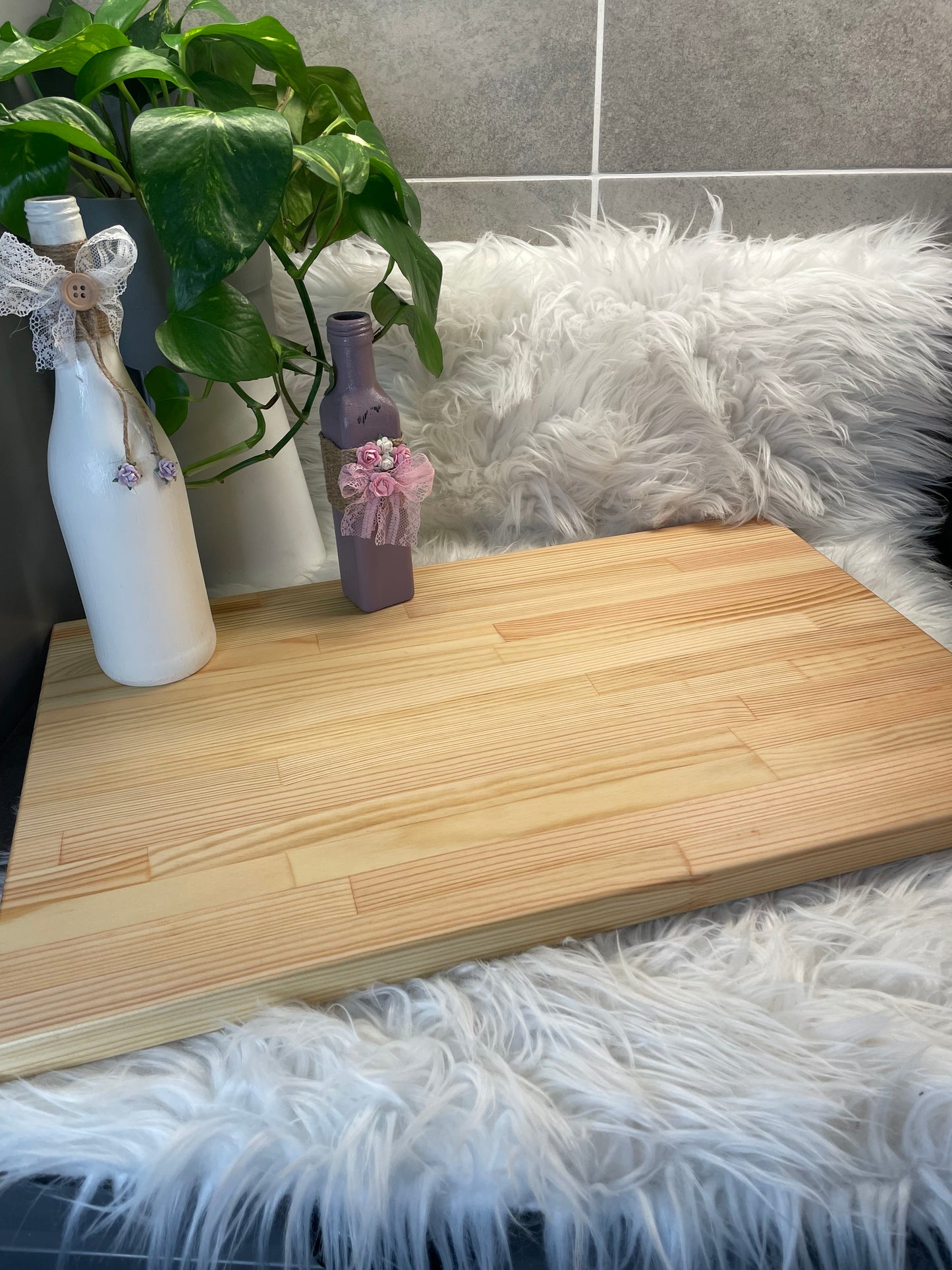 Handmade Cutting Board – Premium Solid Pine (38x60x2,5)