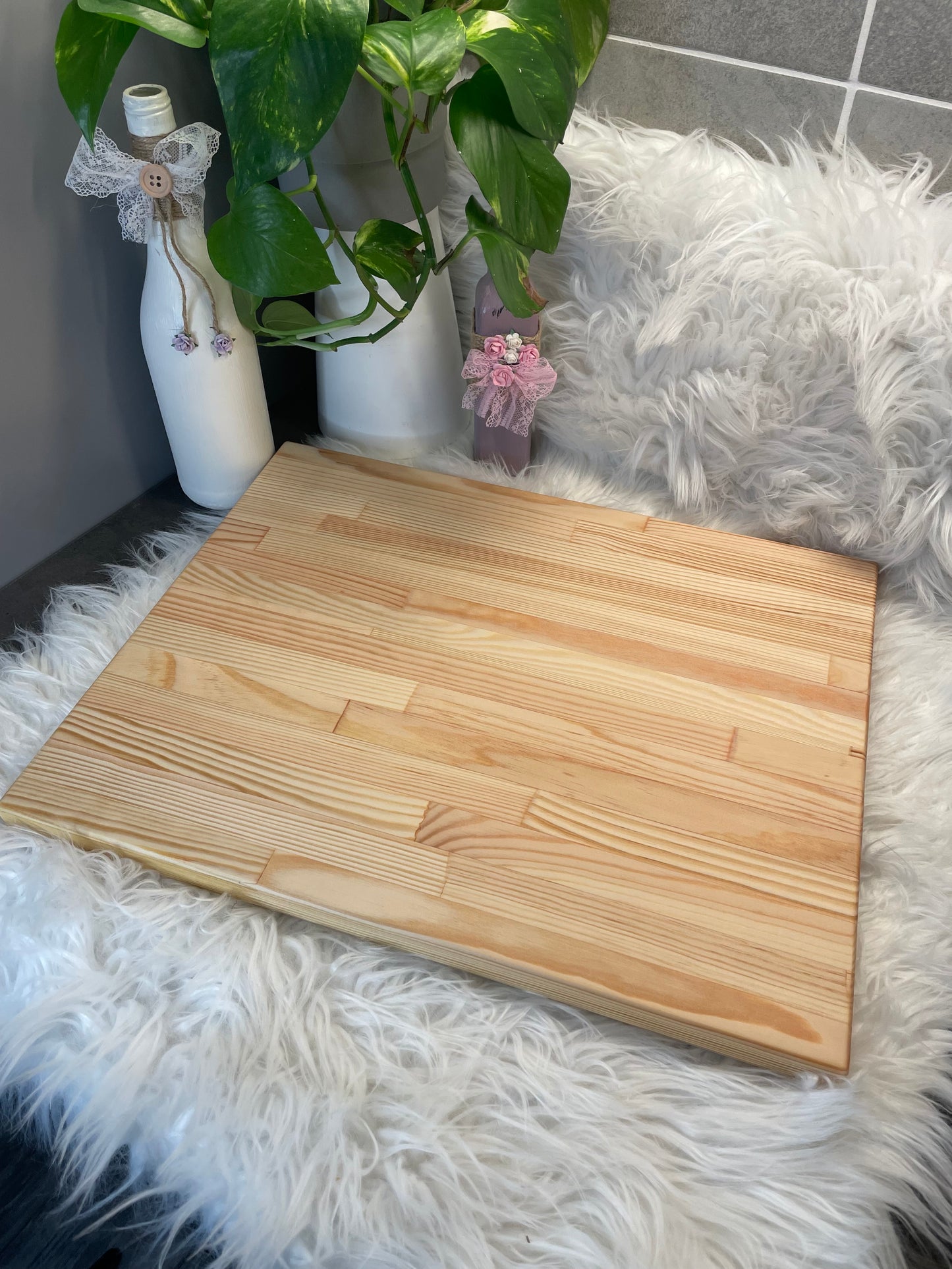 Handmade Cutting Board – Premium Solid Pine (37x47x2,5)