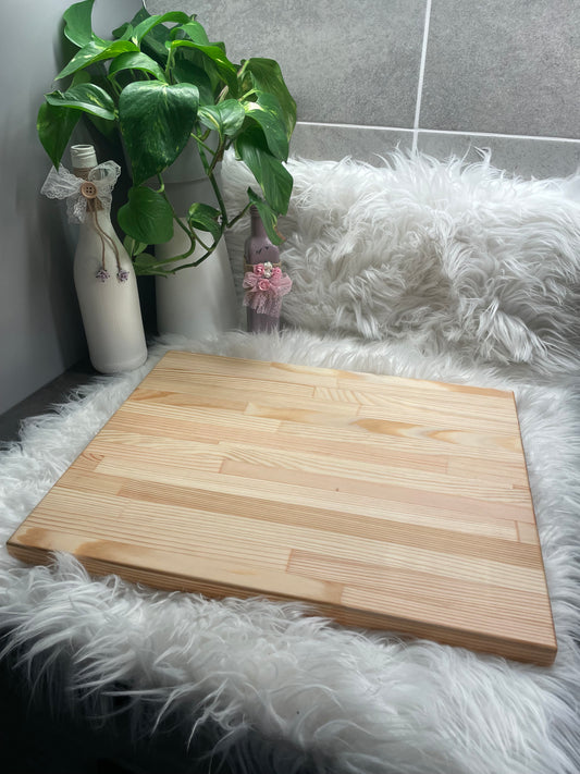 Handmade Cutting Board – Premium Solid Pine (37x47x2,5)