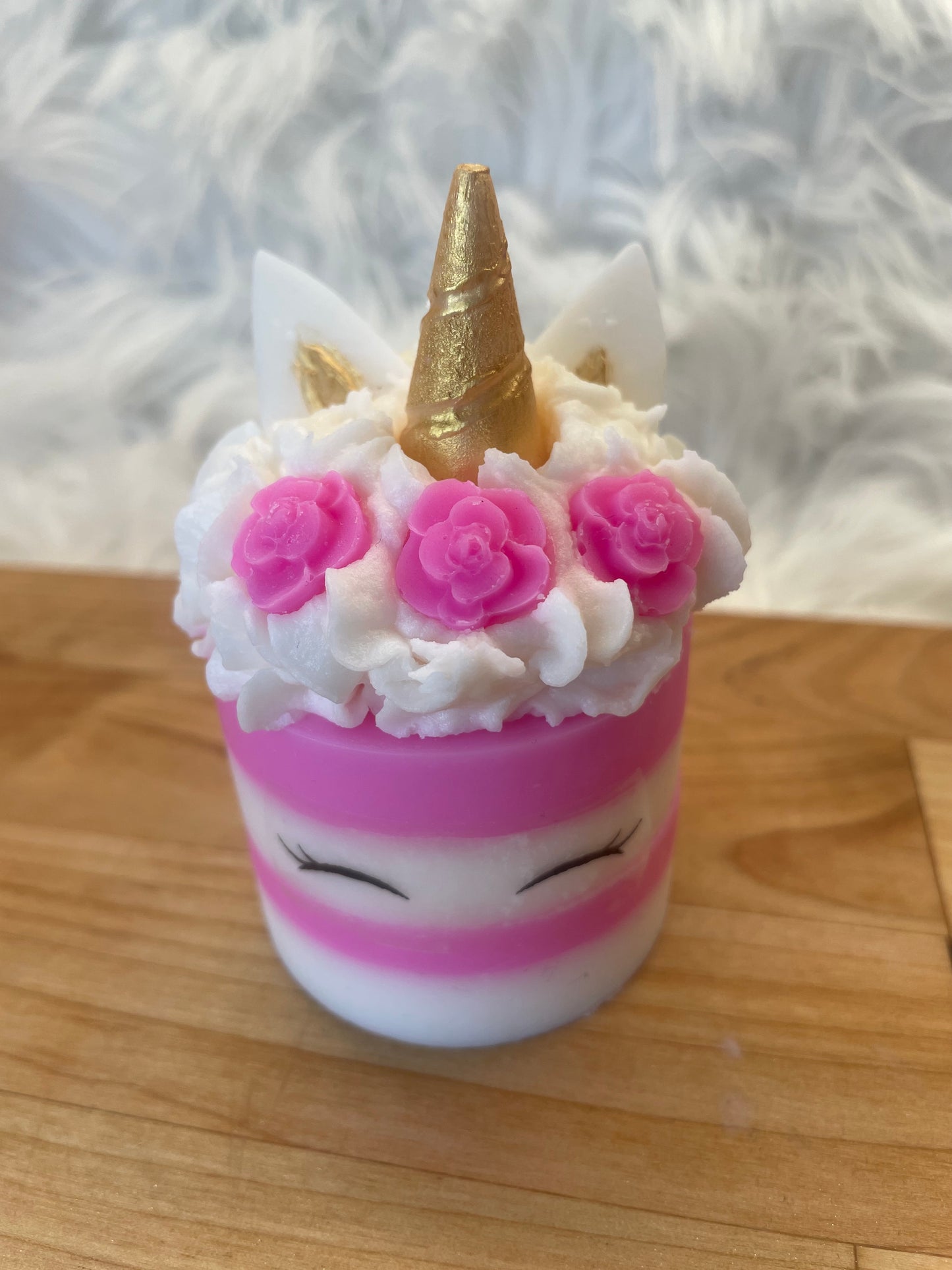 Ljus "Unicorn" - pink Jordgubbar