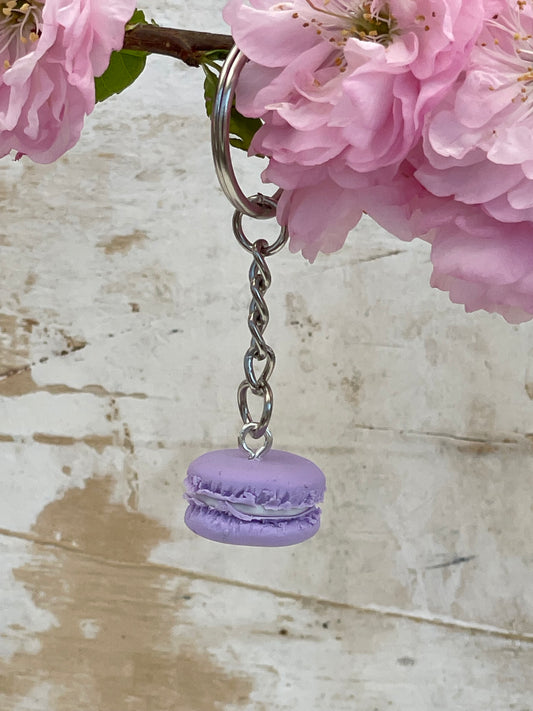 Keychain Macaron "Yummi Yum" Purple