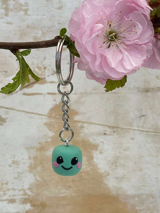 Keychain Marshmallow „Muppel“ Cyan