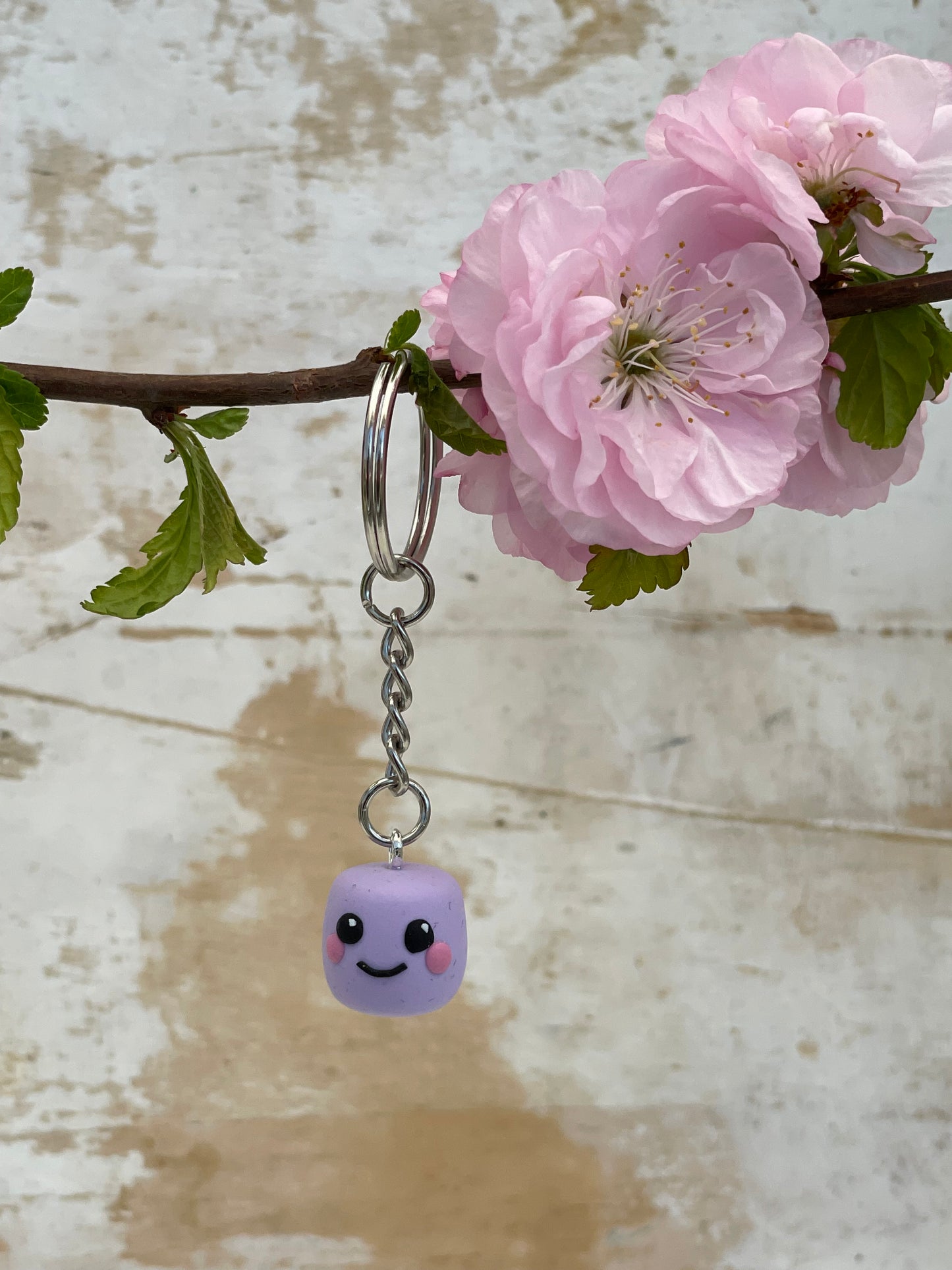 Keychain Marshmallow „Muppel“ Purple