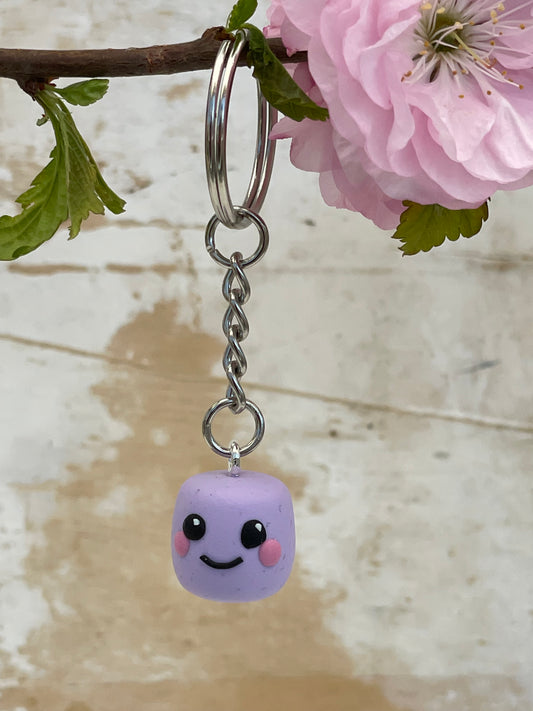 Keychain Marshmallow „Muppel“ Purple