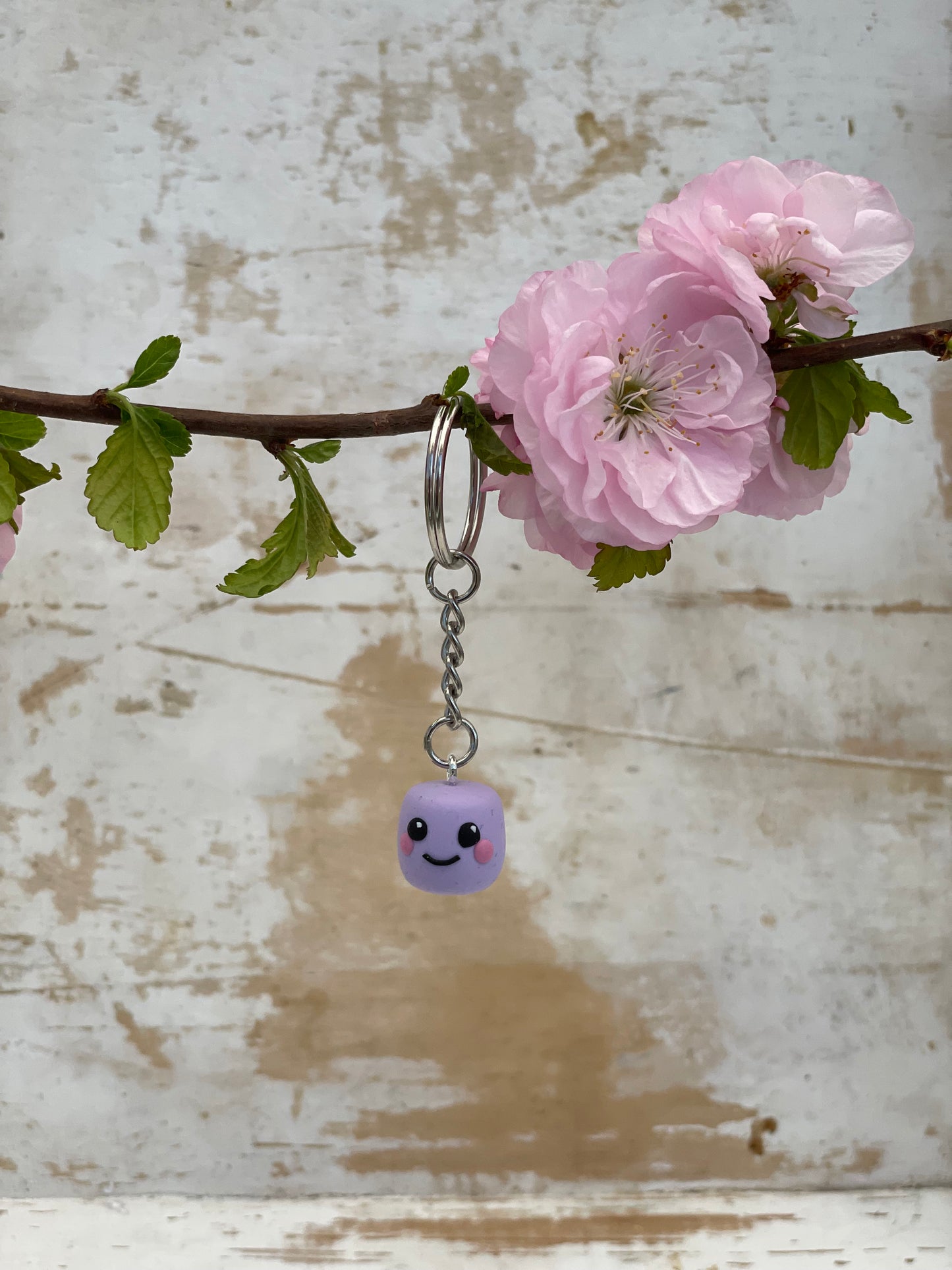 Keychain Marshmallow „Muppel“ Purple