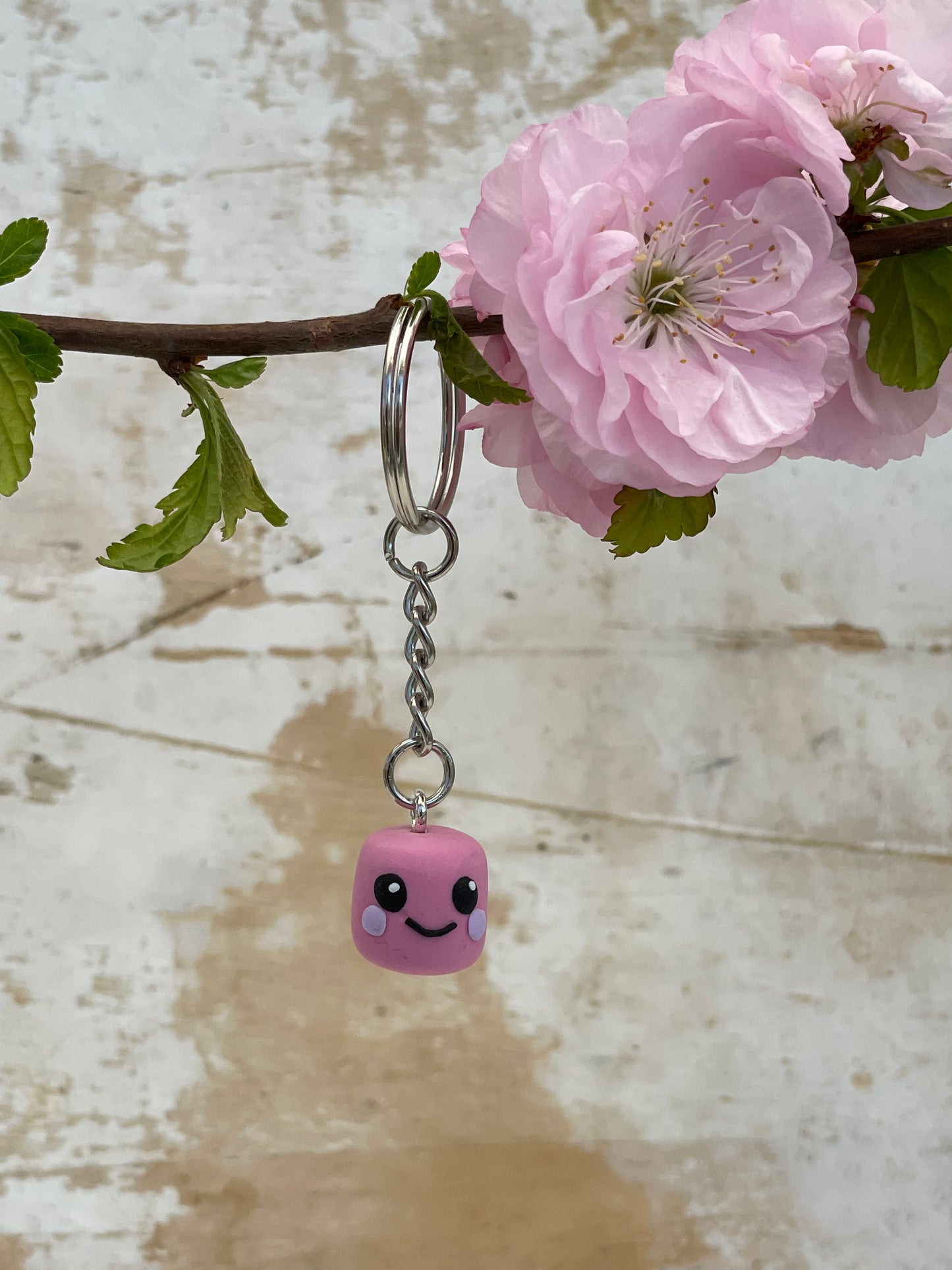 Keychain Marshmallow „Muppel“ Rosa