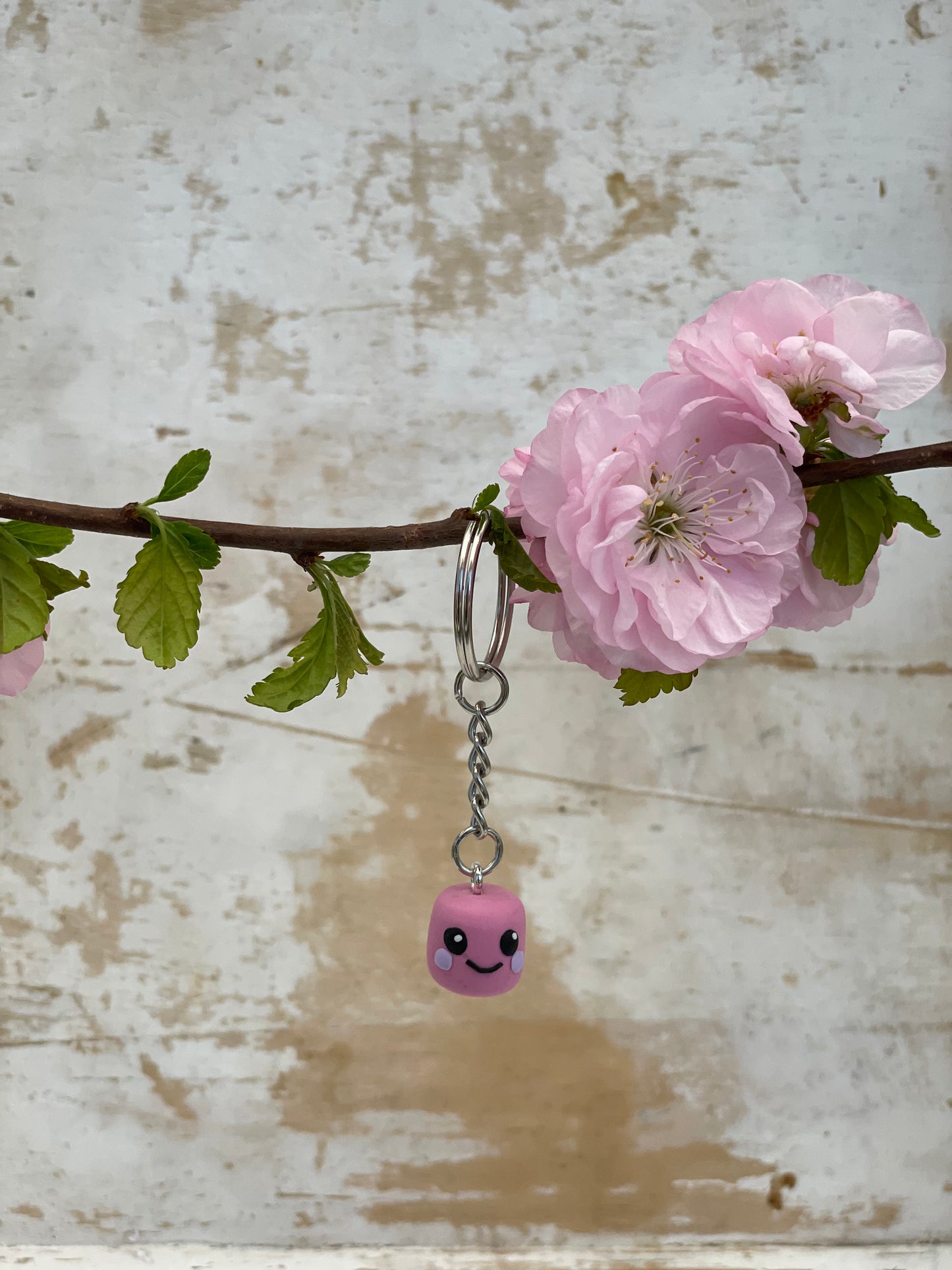 Keychain Marshmallow „Muppel“ Rosa