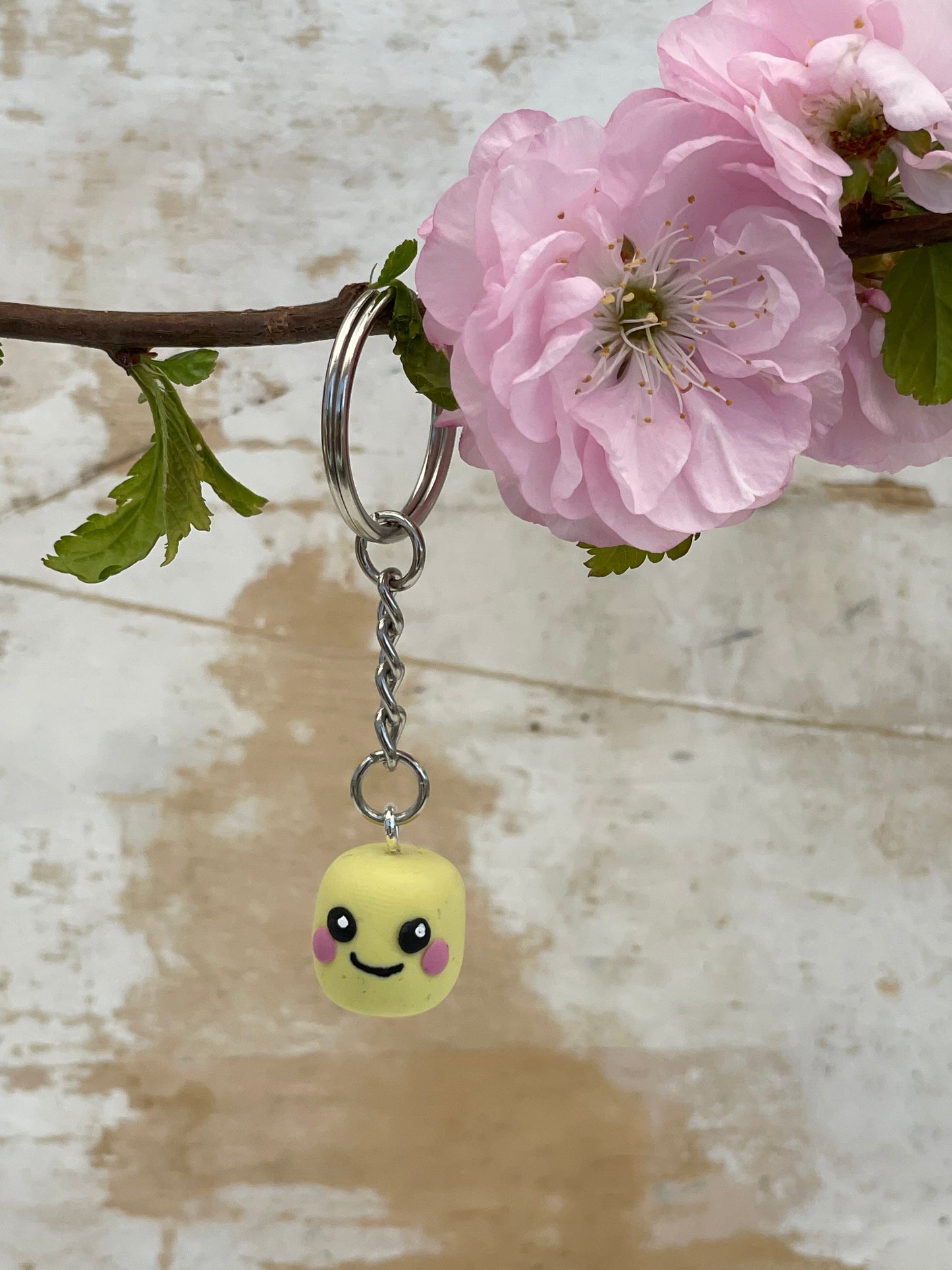 Keychain Marshmallow „Muppel“ Yellow