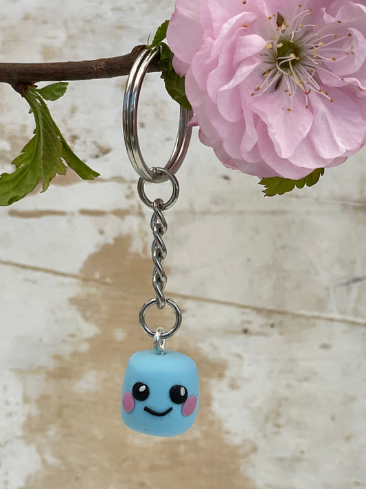 Keychain Marshmallow „Muppel“ Blue