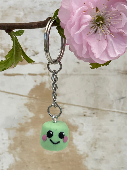 Keychain Marshmallow „Muppel“ Green